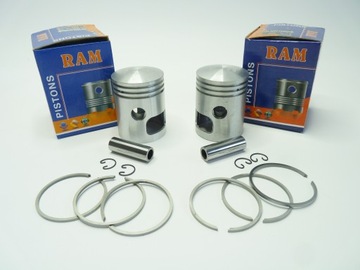 Tłok RAM Tłoki Jawa CZ 350 6V 58,25 1 Szlif ZESTAW