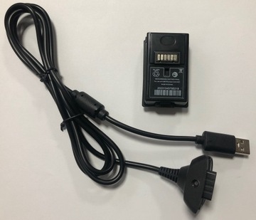Kabel Play Charge + bateria 4800mAh pada XBOX 360 * Ładuj akumulator i graj
