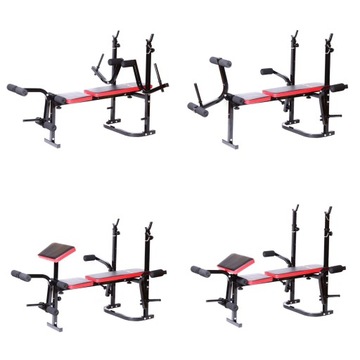 НАБОР ДЛЯ БОДИБИЛДИНГА 126 КГ ТРЕНАЖЕРНАЯ СКАМЬЯ ШТАНГИ ​​ФОН ТУМАНЫ