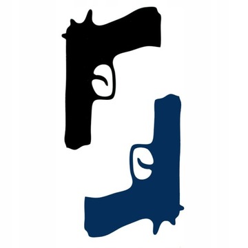 Tatuaż TYMCZASOWY pistolet pistolety GUN glock komplet 2 sztuk strzał
