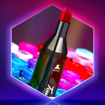 MARKERY ALKOHOLOWE FLAMASTRY MAZAKI PISAKI 80SZT PRO + TORBA Z PRZEGRÓDKAMI