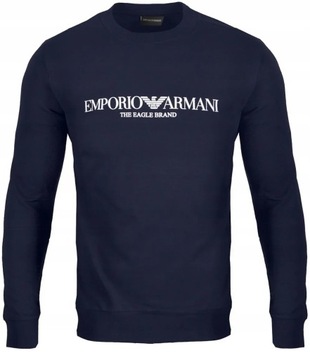 EMPORIO ARMANI BLUZA - EAGLE BRAND - GRANATOWA - M