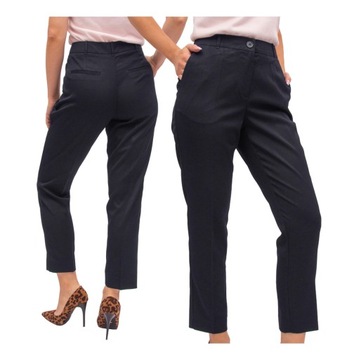 БРЮКИ ИЗ ТКАНИ, элегантные брюки-сигареты 7/8 44