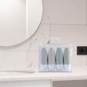 Силиконовые дорожные бутылки, набор контейнеров