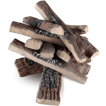 VEVOR Ceramiczne Drewno 10 SZT Lite Drewno Kominków Około 280-363MM