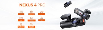Vantrue N4PRO HDR WIFI APKA GPS KOMENDY 3 KAMERY