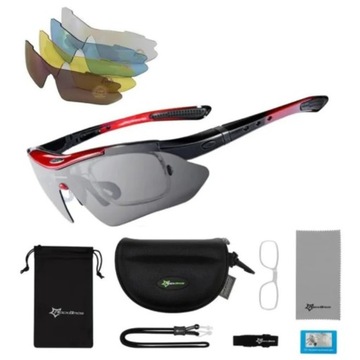 ПОЛЯРИЗОВАННЫЕ ВЕЛОСИПЕДНЫЕ ОЧКИ 5 ЛИНЗ – СПОРТИВНЫЕ СОЛНЦЕЗАЩИТНЫЕ ОЧКИ ДЛЯ ВЕЛОСИПЕДНЫХ ВЕЛОСИПЕДОВ