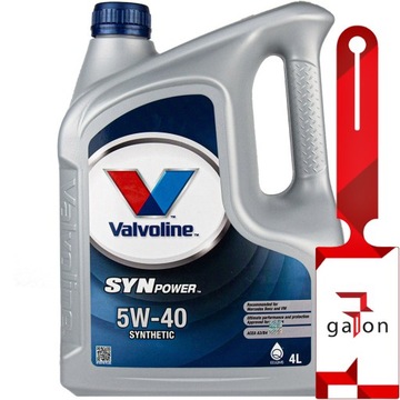 VALVOLINE Synpower 5w40 4L - syntetyczny olej silnikowy