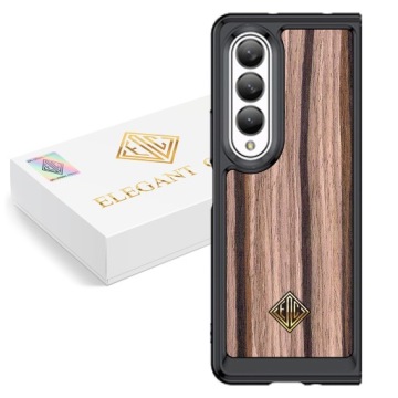Pouzdro Pro Samsung Z Fold 3 Kryt Luxusní Přírodní Dřevo Originální