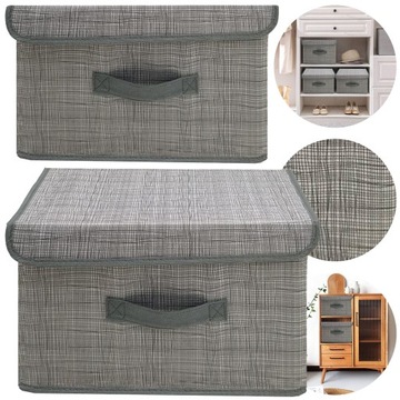 Pudełko Organizer Składany Zestaw 4 SZTUKI 40 x 25 x 25 cm