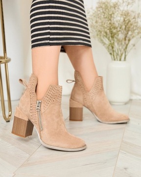 СВЕТЛО-КОРИЧНЕВЫЕ ЖЕНСКИЕ БОТИНКИ VEVIRET 39