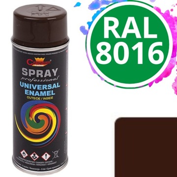 Farba uniwersalna Spray Champion 400 ml RAL 8016