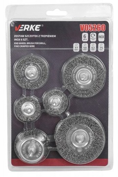 ПРОВОЛОЧНЫЕ ЩЕТКИ ДЛЯ ОТВЕРТОК И ДРЕЛ НАБОР ИЗ INOX 6e ПРОВОЛОЧНЫЕ ЩЕТКИ