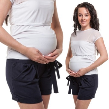 Хлопковые шорты, шорты для беременных Lena XXL.