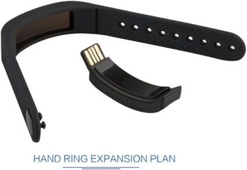 Спортивная повязка-шагомер, черный активный 3D T5 USB-фитнес-браслет