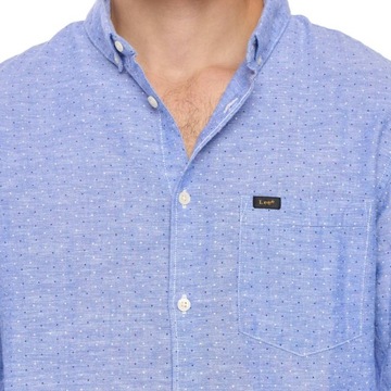 LEE SLIM BUTTON DOWN HEATHER BLUE L66XNHLI L