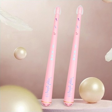 Ритмический барабан Барабанные палочки Гладкая ручка Электронная индукция Ритм Ритм Подарок Розовый