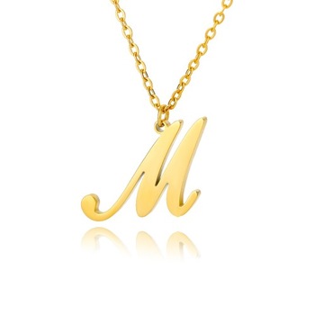 Initial Necklaces For Women Stainless Steel Hip