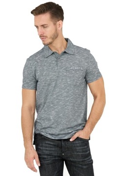 GUESS - Szara męska koszulka polo r S