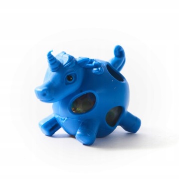 JEDNOROŻEC GNIOTEK GUMOWA ZABAWKA RÓŻNE KOLORY