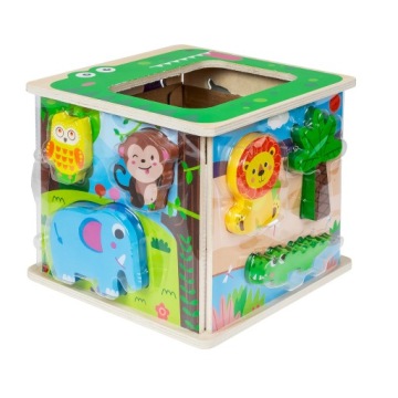 Сортер zoo кубик розвивальний Smily Play для дітей 18 міс.+ розвиток гри
