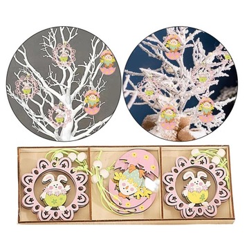 9шт. Пасхальный подвесной знак. Орнамент висит.