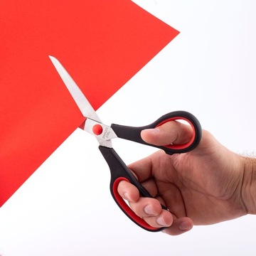 Ножницы SG210, закаленная сталь, 21см, резиновая ручка.