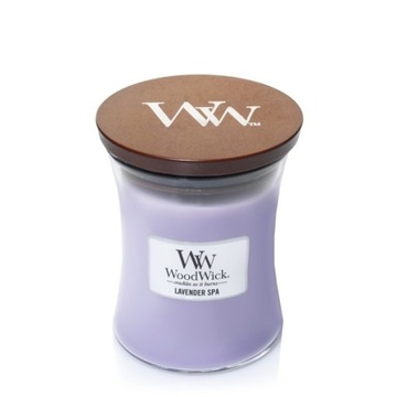 Woodwick Średnia Świeca Lavender Spa Lawenda 275 g