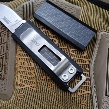CRKT 2425 Мини-карманный нож с фиксированным лезвием, нейлоновая волна