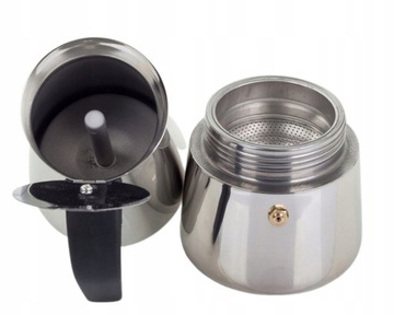 Verk 07045 Чайник Мока на 12 чашек, 600мл - нержавеющая сталь