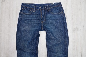 LEVIS 511 SLIM JEANSY spodnie męskie granatowe PREMIUM 32/34 pas 82