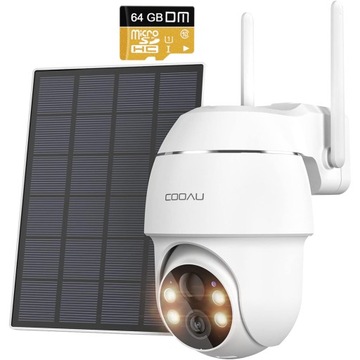 KAMERA ZEWNĘTRZNA SOLARNA OBROTOWA IP WIFI HD 5MPx 2592Px1944P 4xZOOM 64GB