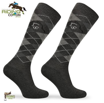 Хлопковые носки Comodo с ромбовидным узором