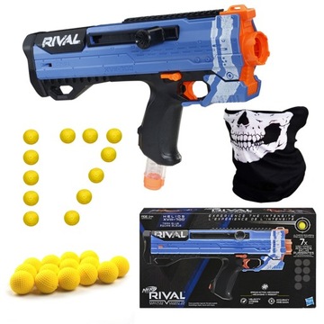 PISTOLET NERF RIVAL NA KULKI HELIOS XVIII-700 + DODATKI BANDANA KULKI