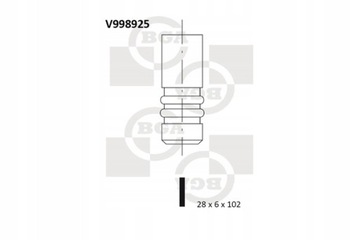 BGA V998925 VENTIL VÝFUKOVÝ