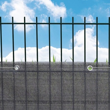 ЗАБОР ДЛЯ БАЛКОНА ПЭ КОВРИК ДЛЯ ЗАБОРА ДЛЯ ТЕРРАСЫ СЕРЫЙ 80x400