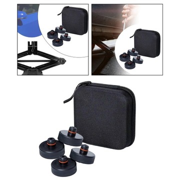 4 предмета подъемных аксессуаров с резиновым футляром для хранения.