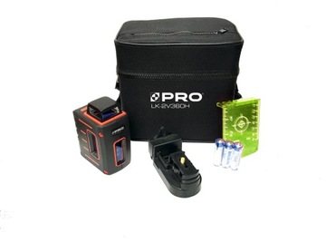 PRO LASER KRZYŻOWY PŁASZCZYZNOWY PRO LK-2V360H G ZIELONA WIĄZKA
