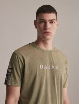 Koszulka T-Shirt Diverse DAKAR - DKR WASH 01 Khaki