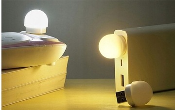 LAMPKA LED MINI OKRĄGŁA USB LED 5V 1W ŚWIATŁO BIAŁE NATURALNE OŚWIETLENIE