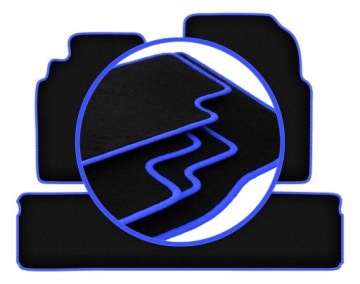 Koberce do auta Blue pro: Nissan Almera Tino minivan 2000-2006