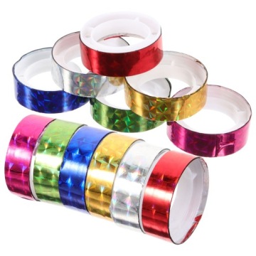 ЛЕНТА ДЛЯ СКРАПБУКИНГА 12 РУЛОНОВ ЦВЕТНОЙ ДЕКОРАТИВНОЙ КЛЕЙКОЙ ЛЕНТЫ