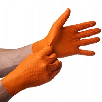 Перчатки Mercator GOGRIP ORANGE Нитриловые Оранжевые L 50 шт.