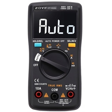 ЦИФРОВОЙ МУЛЬТИМЕТРНЫЙ ИЗМЕРИТЕЛЬНЫЙ ПРИБОР ZT102 TECHREBAL