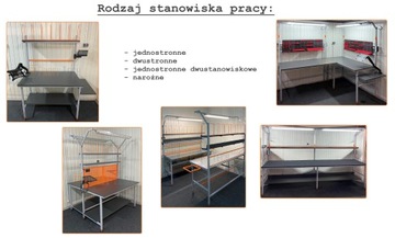 Duży i praktyczny stół do pakowania 200x80x180