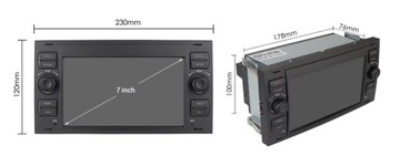 Автомобильное радио Ford Mondeo Mk4 Focus Mk2 Mk3 Galaxy S-Max GPS Android