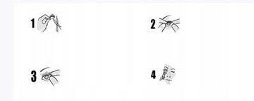 Naklejki na eyeliner i rzęsy Naklejki do czarny *4