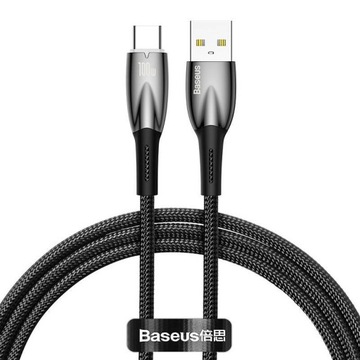 BASEUS MOCNY KABEL PRZEWÓD USB-A DO USB-C ŁADOWANIE 100W 480 MB/S OPLOT 1M