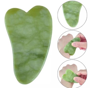 GUA SHA PŁYTKA DO MASAŻU TWARZY GUASHA JADEIT