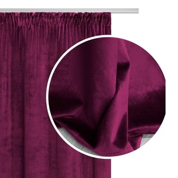 AMARANT ZASŁONA TAŚMA VELVET ZACIEMNI 140X270 SOFT